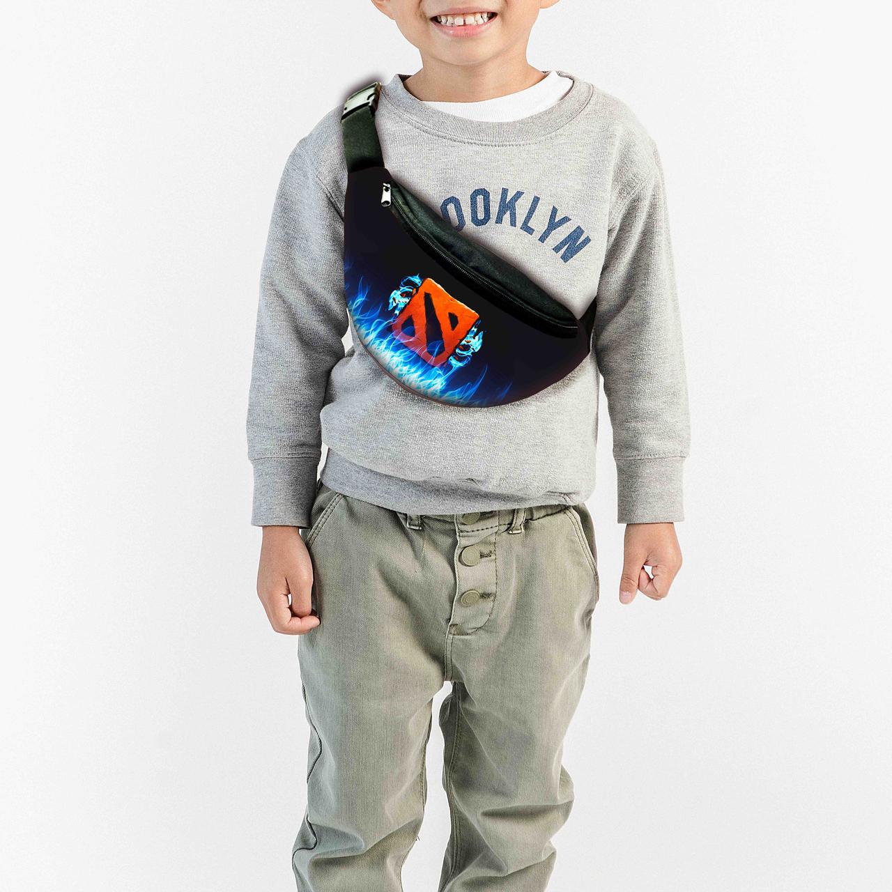 Сумка-бананка Дота 2 "Dota 2" з принтом, 32х15см, дитяча, молодіжна (0190), фото 1