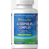 Пробиотик Puritan's Pride Probiotic Acidophilus Complex 100 Caps PK, код: 7518898