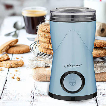 Кавомолка MR-453-BLUE Місткість 60 г Потужність: 220-240 В, ~50 Гц, 180 Вт
