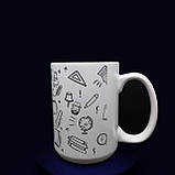 Велика біла чашка у подарунок класному вчителю "класна керівничка", 425 мл., фото 3
