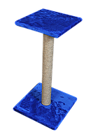 Когтеточка (дряпка) Мур-Мяу Двойка в джутовой веревке Синяя KS, код: 5866113