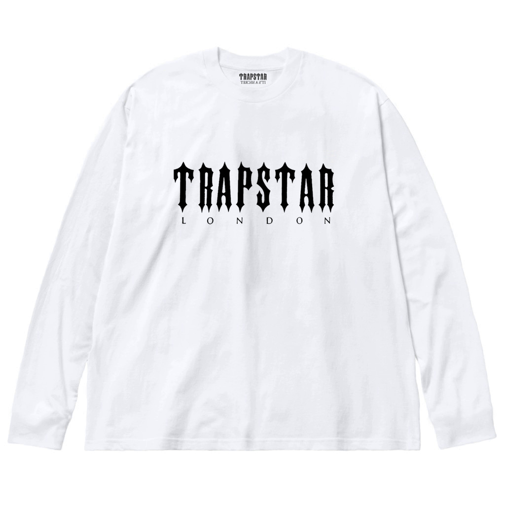 Білий лонгслів Trapstar Logo унісекс Трепстар Трепстар