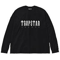 Чорний лонгслів Trapstar Logo унісекс Трепстар Трепстар