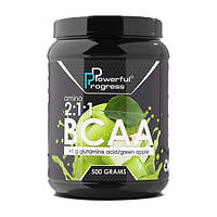 Аминокислота BCAA для спорта Powerful Progress BCAA 2:1:1 + Glutamine 500 g 50 servings App EJ, код: 7520766