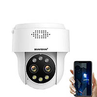 Купольная поворотная Onvif Wi-Fi IP камера наблюдения Boavision DOD2-4MP. CamHi Pro