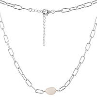 Срібне кольє SilverBreeze з натуральними перлами барочним (2130192) 450-500 SB, код: 8026170