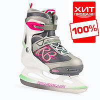 Ледовые коньки детские Rollerblade Comet Ice Girl раздвижные для девочки