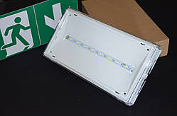 EXIT 1W LED 125 lm BASIC IP65 3h battery non-maintained white color аварів. світильник AWEX