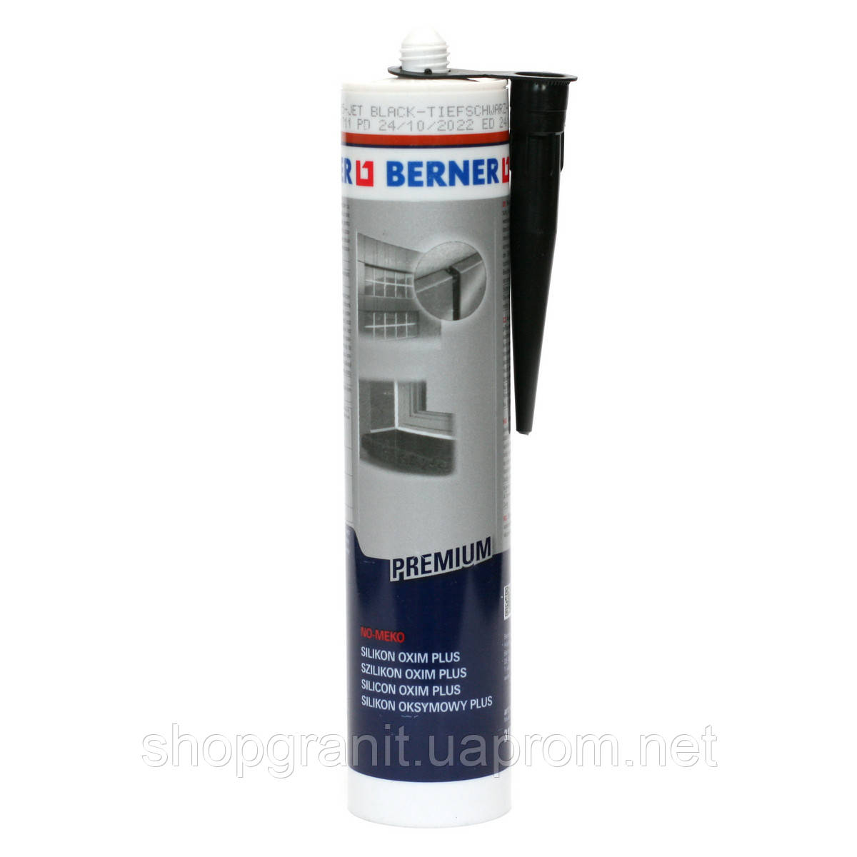 Купить Силиконовый клей-герметик чорный BERNER Black Silikon Oxim Plus ...