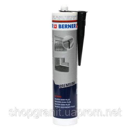 Купить Силиконовый клей-герметик чорный BERNER Black Silikon Oxim Plus ...