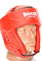 Шлем боксерский кожвинил Boxer Sport Line L Красный (hub_a2o8qw) SC, код: 2486736