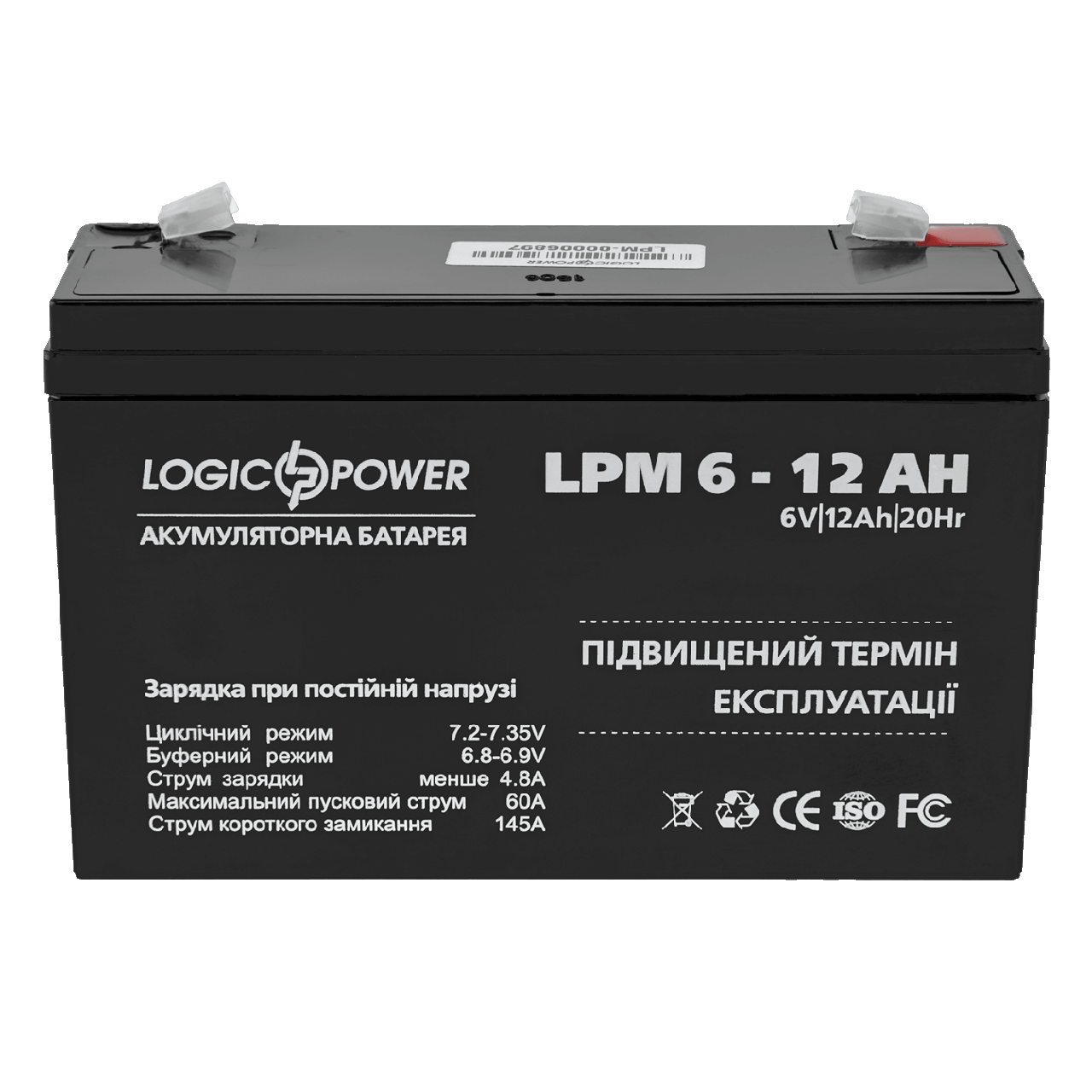Акумулятор AGM LPM 6-12 AH