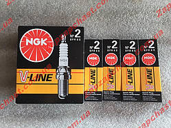 Свічки "NGK" No2 (ВРR6Е) оригінал ваз 2108 21109 21099 2113 2114 2110 2111 2112 Lanos Sens Ланос Сенс Заз