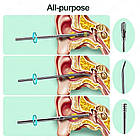 Набір металевих паличок та скребків для чищення вух у чохлі, фото 5