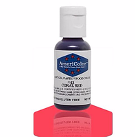 Коралловый гелевый краситель AmeriColor Coral Red, 21г