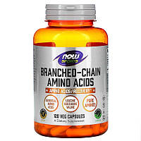 BCAA аминокислоты с разветвленной цепью Amino Acids Now Foods Sports 120 капсул FT, код: 7701435