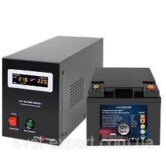 Комплект резервного живлення для котла LogicPower B500 + літієва (LiFePO4) батарея 760 Ватів