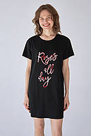 Ночная рубашка женская футболка Ellen Roses all day LDK 129/00/07