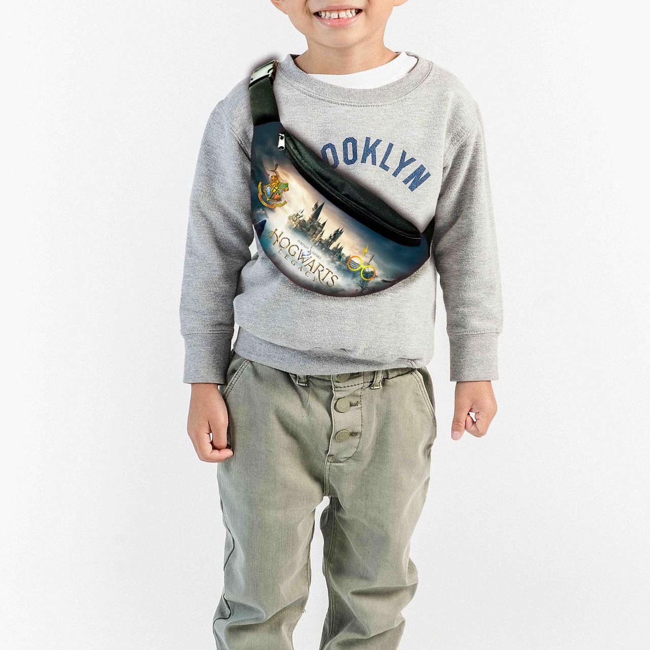 Сумка-бананка  Гаррі Поттер "Harry Potter"  з принтом, 32х15см, дитяча, молодіжна (0216), фото 1