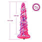 Фалоімітатор 10.12″ для секс-машин Hismith Silicone Dildo rose Monster Series, KlicLok, 25,7х5,9 см., фото 4