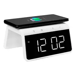 Настільний годинник Gelius Pro Smart Desktop Clock Time Bridge White GP-SDC01 + Wireless Charging