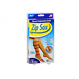 Компресійні гольфи для фіксації щиколоток Zip Sox, бежевий l/xl, фото 3