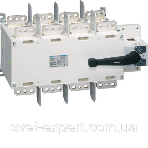 Перемикач корпусний Hager HI464, I-0-II, 4 полюси 1600А