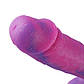 Фалоімітатор 8.2″ із вібрацією для секс-машин Hismith Purple Silicone Dildo with Vibe, KlicLok, 21х3,5 см., фото 8