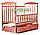 Дитяче ліжечко "Наталка" 120х60 см, маятник, ящик, відкидний борт, світла, натуральне дерево - ясен, фото 7