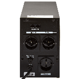 Стабілізатор ДБЖ LPM-1550VA 3 євророзетки 3 ступ. AVR 2х9Ач12В металевий корпус Чорний колір, фото 4