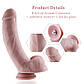 Силіконовий фалоімітатор Hismith 8.3″ Silicone Dildo, вигнутий, система KlicLok, 21х4,8 см., фото 3