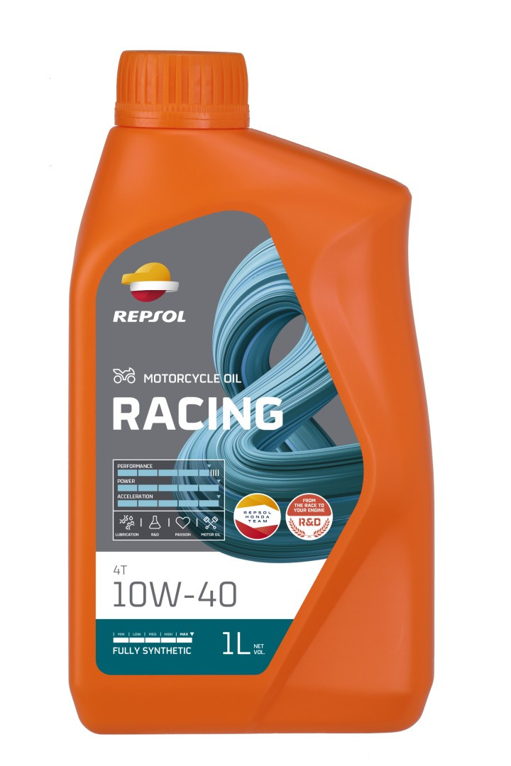 Моторна олива Repsol 4T Racing 10W40 1Л MA2 синтетика (12) - замінює RP160N51