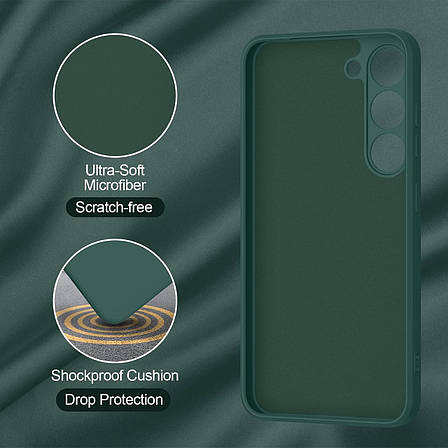 Силіконовий чохол SLIM для Samsung Galaxy S23 Plus Pine Green, фото 3
