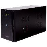 Стабілізатор ДБЖ LPM-1550VA 3 євророзетки 3 ступ. AVR 2х9Ач12В металевий корпус Чорний колір, фото 3
