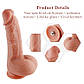 Ультрареалістичний фалоімітатор для секс-машин Hismith 8.3″ 2-layers Silicone Flesh Dildo, 22х4,2 см., фото 5