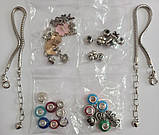 Набір для творчості та створення браслетів у подарунковій скриньці Біжутерія Подарунок для дівчинки Браслети Пандора, фото 4