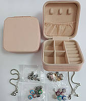 Набор для творчества и создания браслетов в подарочной шкатулке Бижутерия Подарок для девочки Браслеты Пандора