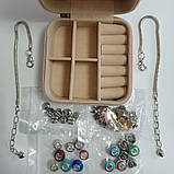 Набір для творчості та створення браслетів у подарунковій скриньці Біжутерія Подарунок для дівчинки Браслети Пандора, фото 3