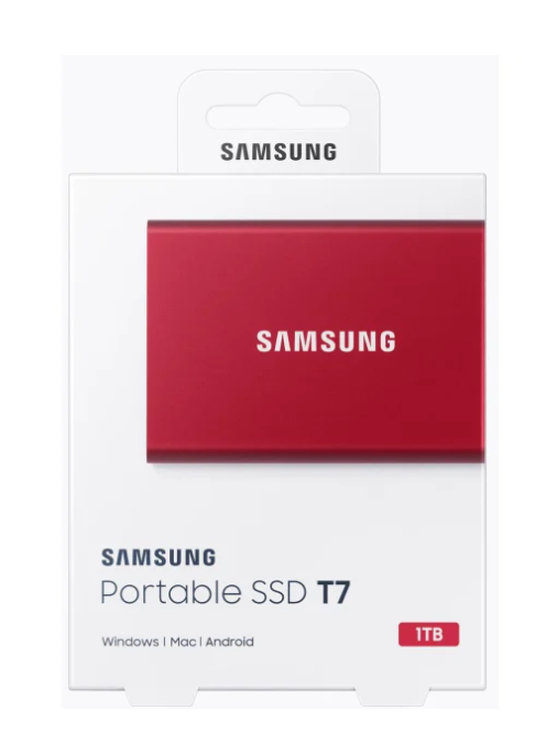 Samsung Portable SSD T7 1TB USB 3.2 Gen. 2 (MU-PC1T0R/WW)