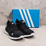 Демісезонні шкіряні кросівки чорні чоловічі, фото 5