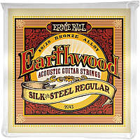 Струны для акустической гитары Ernie Ball 2043 Earthwood 80 20 Bronze Silk and Steel Reguilar EV, код: 2656520