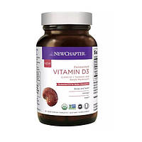 Витамин D New Chapter Fermented Vitamin D3, 2000 IU + Turmenic And Reishi 30 Veg Tabs NC0355 TE, код: 7518163