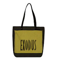 Сумка жіноча Exodus Leather Canvas Коричневий S4301Ex041 30 Х 34 Х 9 см SC, код: 7453180