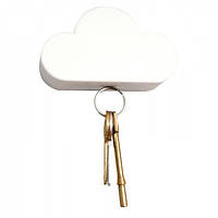 Настенная ключница UKC в форме облака на клейкой основе с магнитным держателем 10х5,5 см Белы AO, код: 7420308