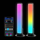 Govee Набір адаптивної підсвітки H6056 RGBICWW Wi-Fi + Bluetooth Flow Plus Light Bars RGB Чорний, фото 3