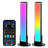 Govee Набір адаптивної підсвітки H6056 RGBICWW Wi-Fi + Bluetooth Flow Plus Light Bars RGB Чорний, фото 4