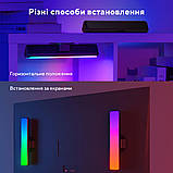 Govee Набір адаптивної підсвітки H6056 RGBICWW Wi-Fi + Bluetooth Flow Plus Light Bars RGB Чорний, фото 11