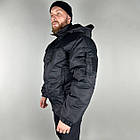 🔥 Куртка зимова "Ranger" (Чорна) (непромокальна куртка, тактична, нгу, зсу, військова), фото 2