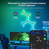 Govee Набір настінних світильників H6065 Y Shape Light Panel 10шт RGB Білий, фото 4