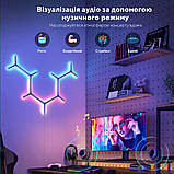 Govee Набір настінних світильників H6065 Y Shape Light Panel 10шт RGB Білий, фото 5